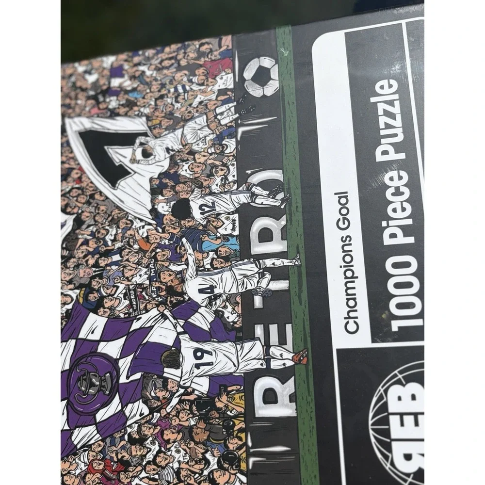 Champions Goal 1000 Piece Puzzle Real Madrid Fans REB Retro En Blanco Sealed